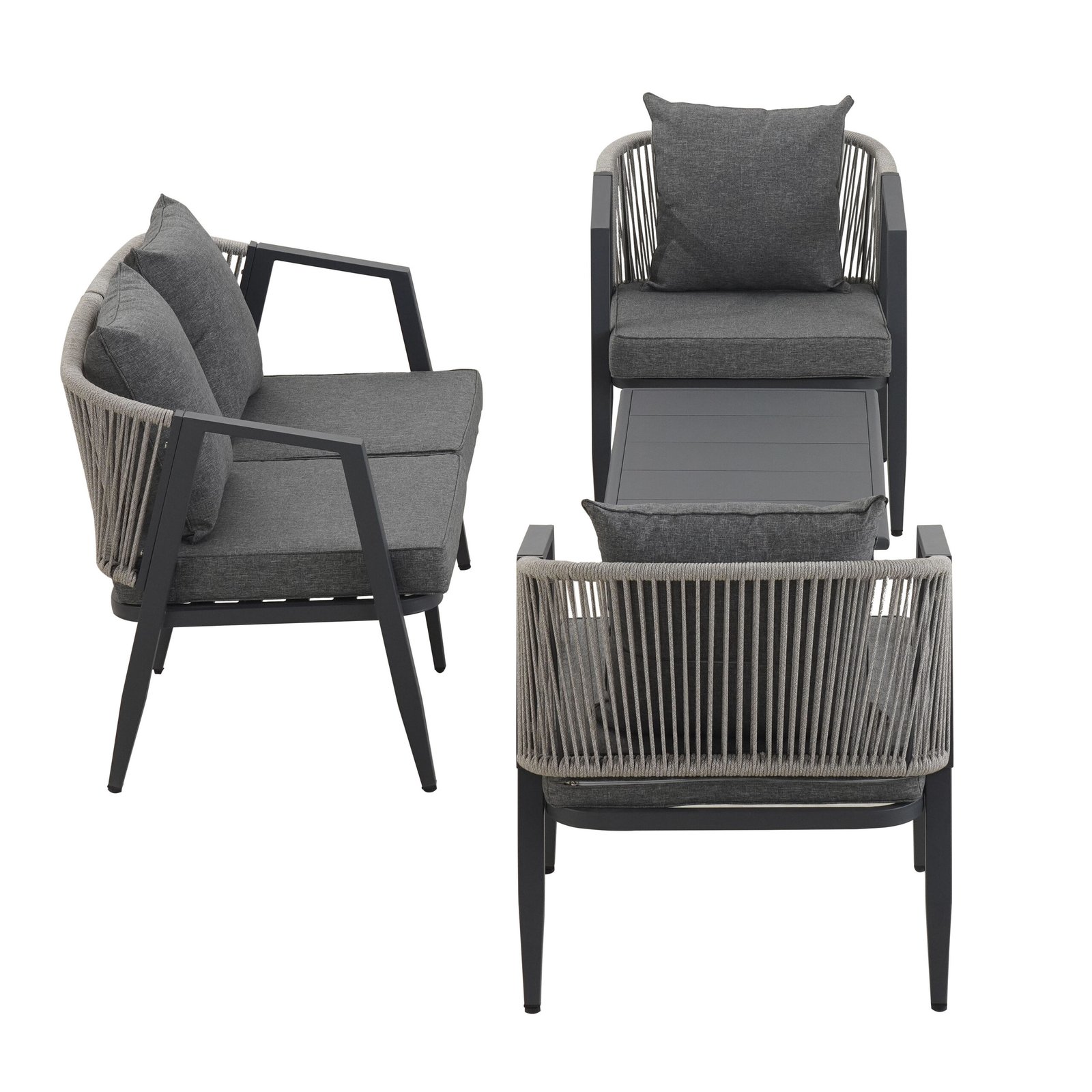 U_STYLE Durable and Comfortable Outdoor Seating Set,Suitable for Patios, Lawns, and Poolsides - Image 4